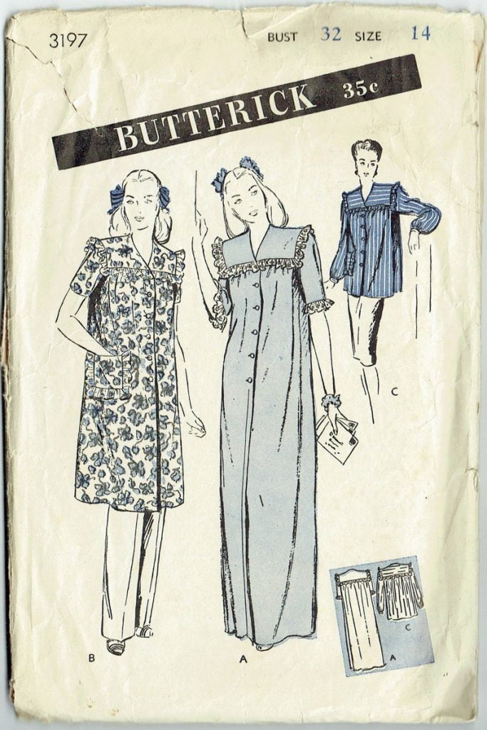 Vintage Sewing Pattern Ladies' Night Gown Negligee image 0
