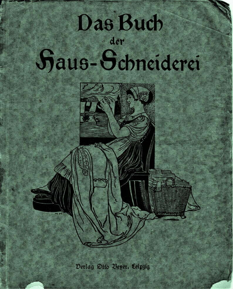 1921 German Sewing Instruction Book:  Instant Digital Download image 0