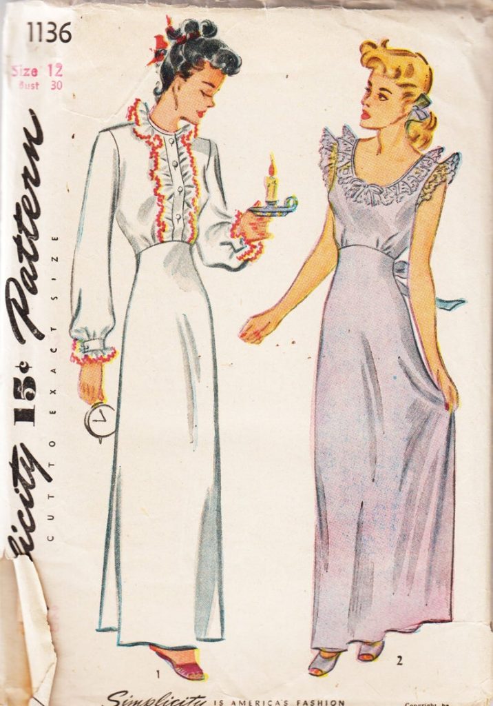 Vintage Sewing Pattern Simplicity 1136 Ladies' 1940s image 0