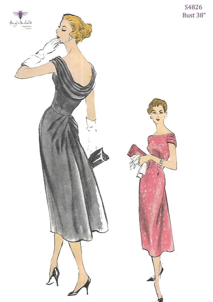 Vintage Reproduction 1950's Sewing Pattern Elegant Evening image 0