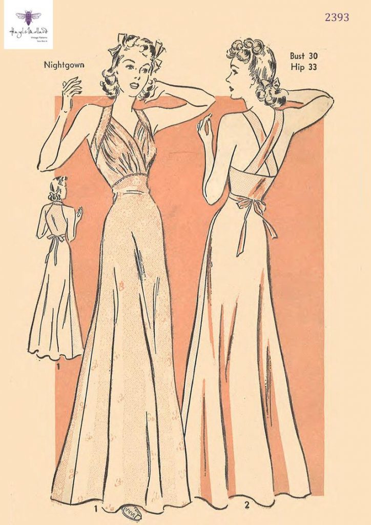 Vintage Reproduction 1930's Sewing Pattern: Elegant Night image 0