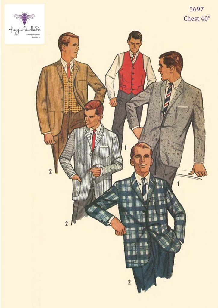 Vintage 1960's Sewing Pattern: Men's Jacket & Vest image 0
