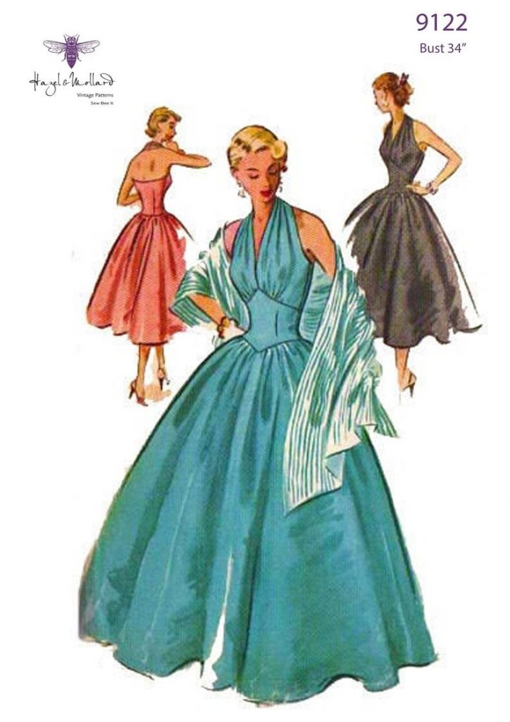 Vintage 1950's Sewing Pattern:  Marilyn Monroe Halter Neck image 0