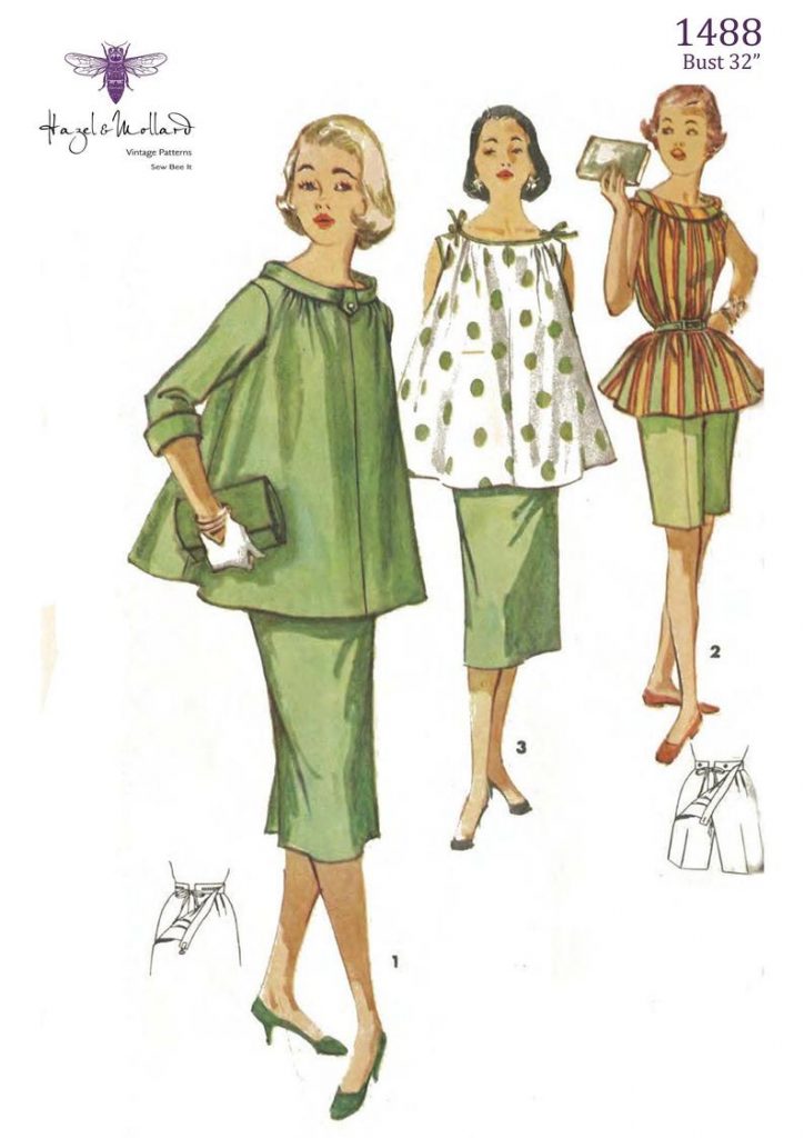 Vintage 1960's Sewing Pattern: Maternity Outfit  Bust image 0
