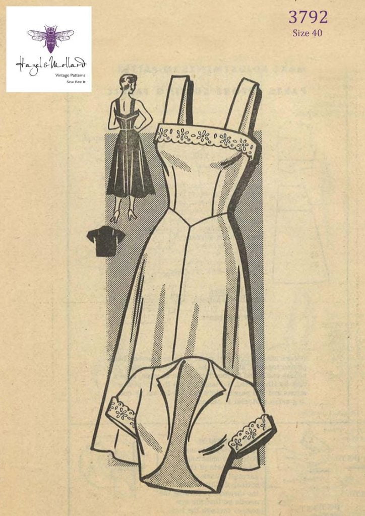 Vintage 1950's Sewing Pattern: Strappy Sun Dress & Bolero. image 0