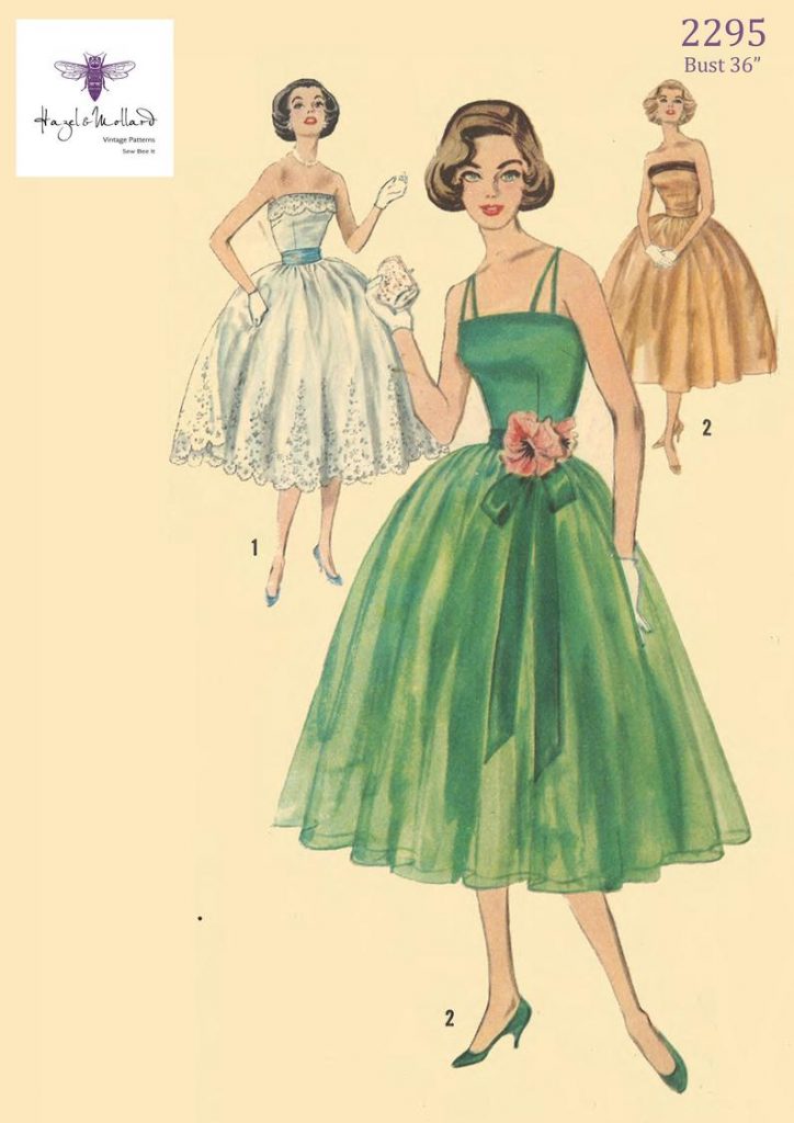 Vintage 1950's Sewing Pattern Pinup Rockabilly Evening image 0
