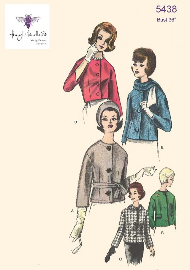 Vintage 1960's Sewing Pattern: Semi-Fitted Jackets Bust image 0