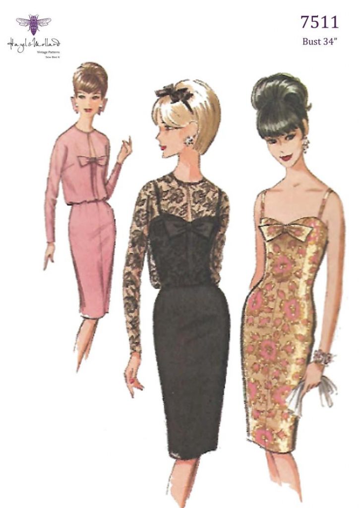 Vintage 1960's Sewing Pattern: Glamorous Evening Sheath image 0