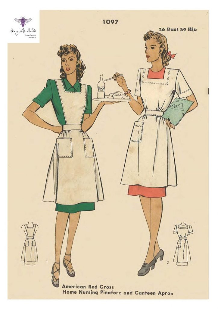 Vintage 1940's Sewing Pattern American Red Cross Nurse image 0