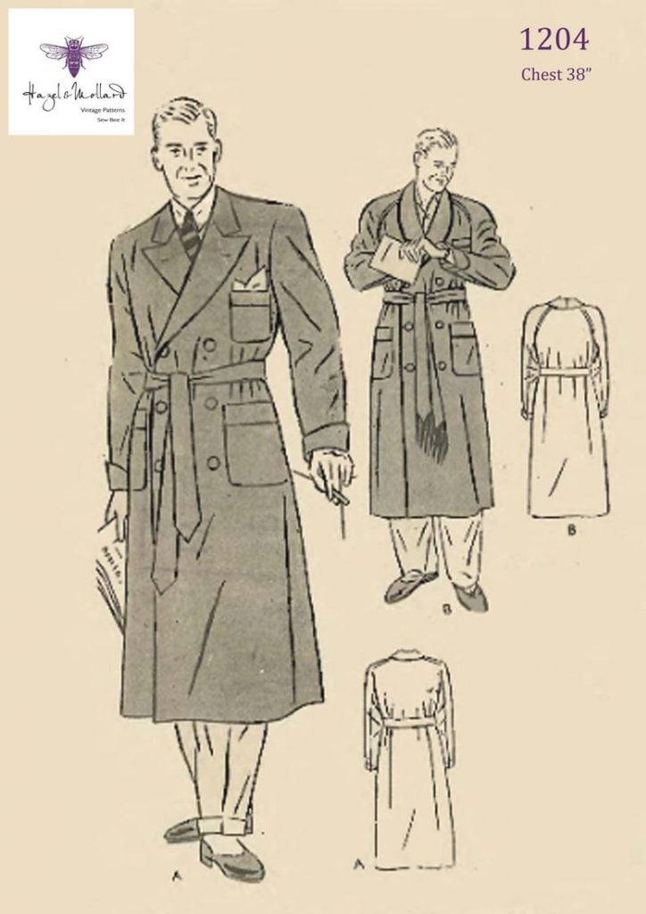 Vintage 1940's Sewing Pattern: Men's Dressing Gown image 0