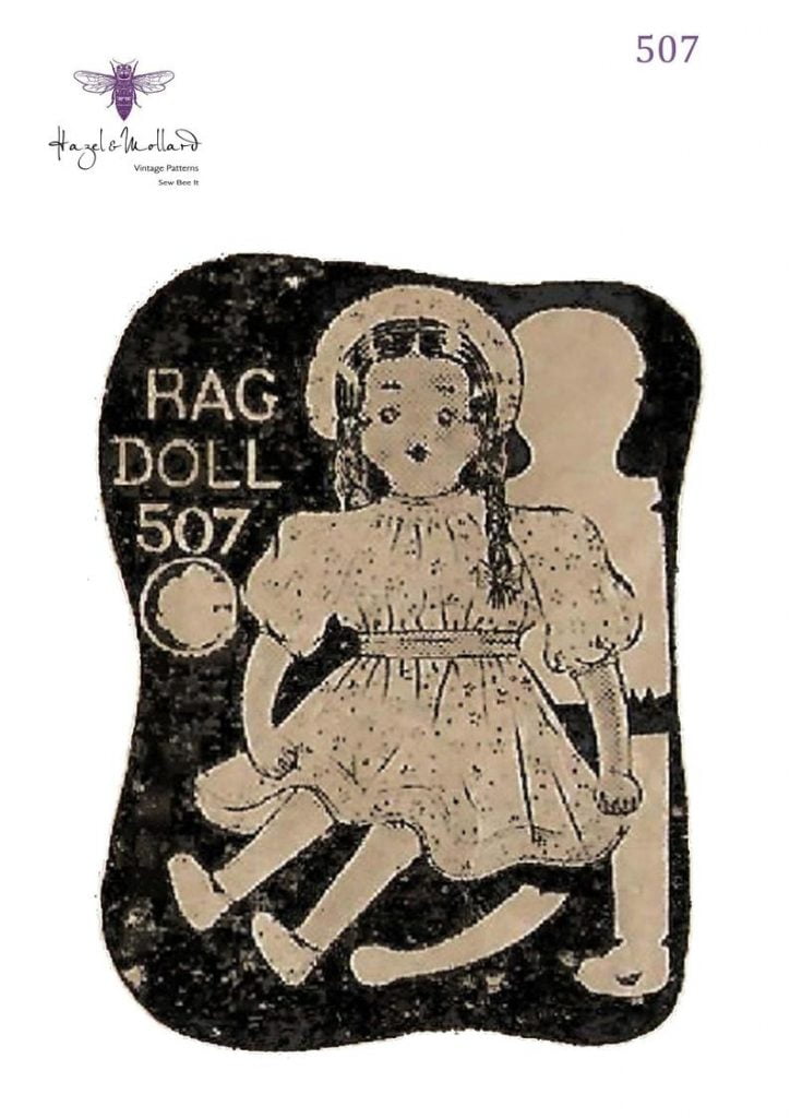 Vintage 1930's Sewing Pattern: Rag Doll 14 image 0