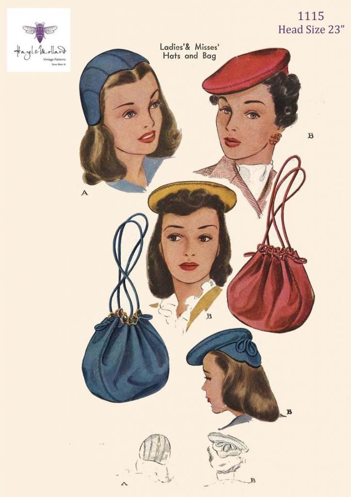 Vintage 1940's/50's Sewing Pattern: Ladies Hats & image 0