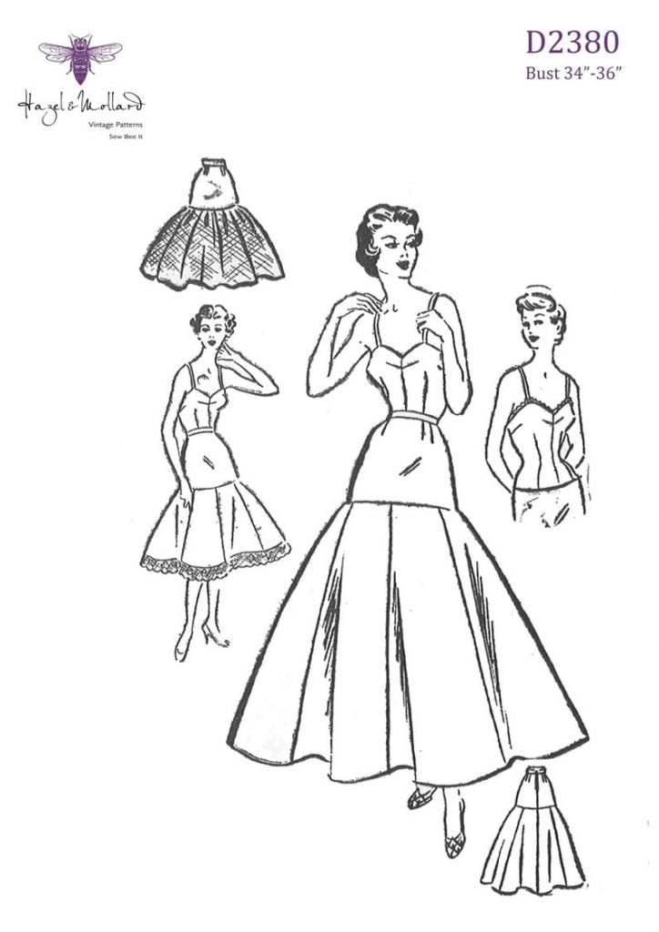 Vintage 1950's Sewing Pattern:Waist Slip & Camisole Top image 0