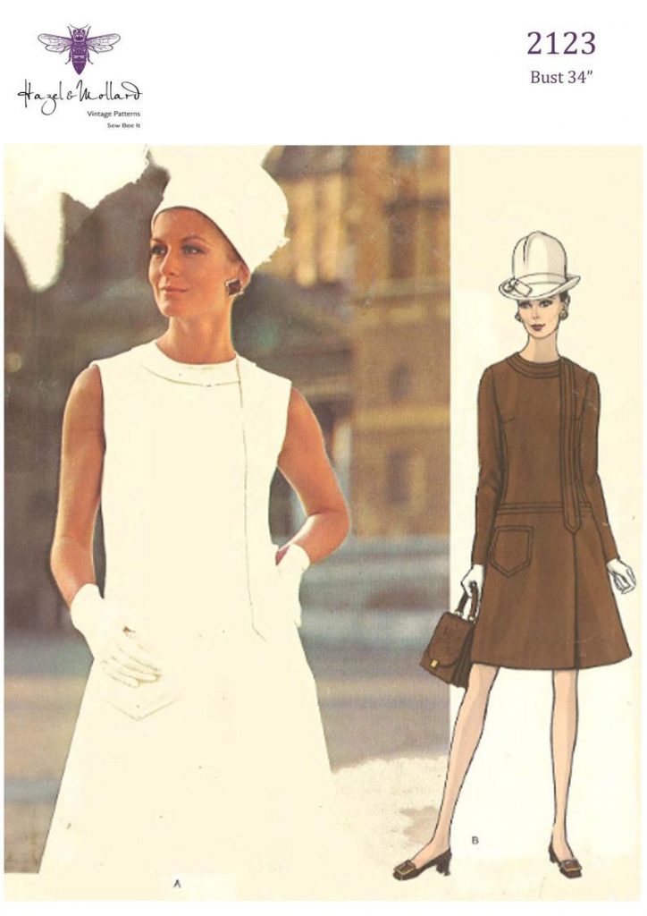 Vintage 1960's  Wrapped Dress Bust 34 image 0