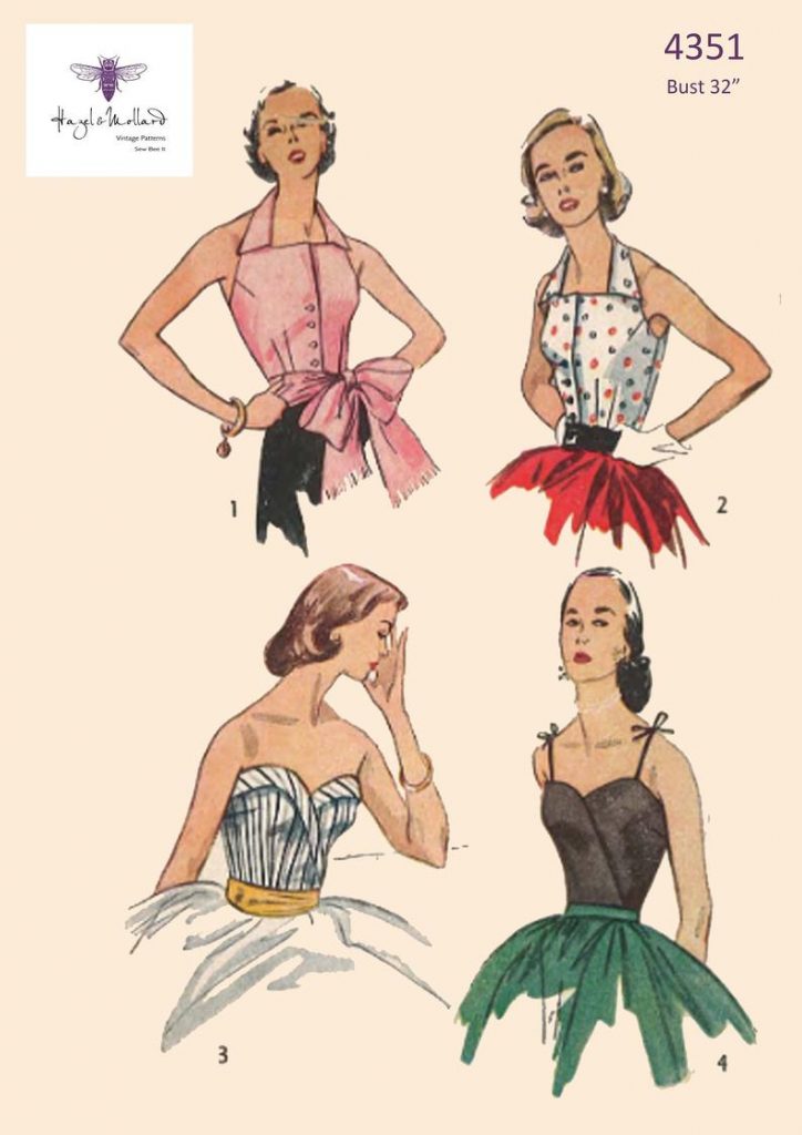 Vintage 1950's Sewing Pattern: Bombshell Stunning Blouse & image 0