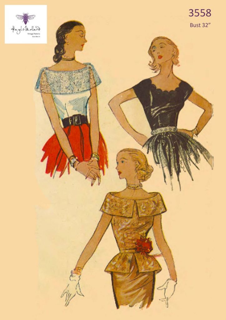 Vintage 1950's Sewing Pattern: Stunning Party Blouse image 0