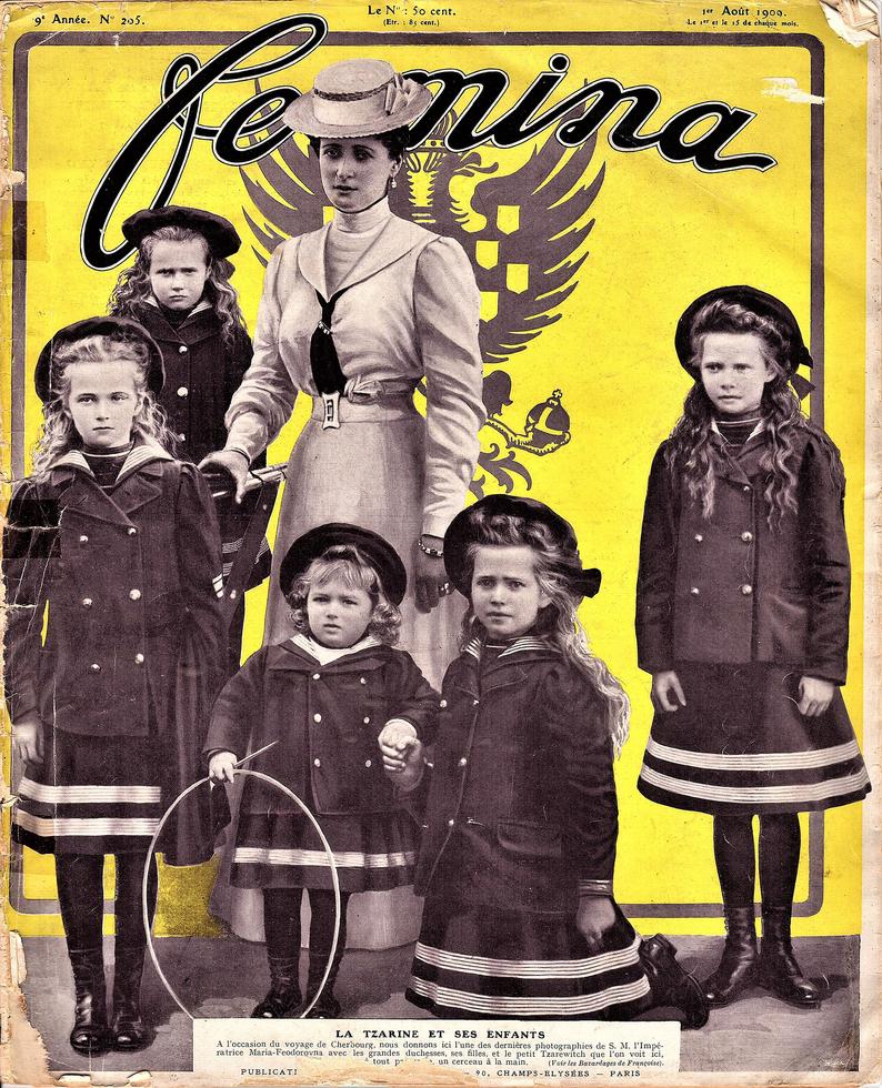 1909 Femina French Society Fashion Book 205 DIGITAL image 0