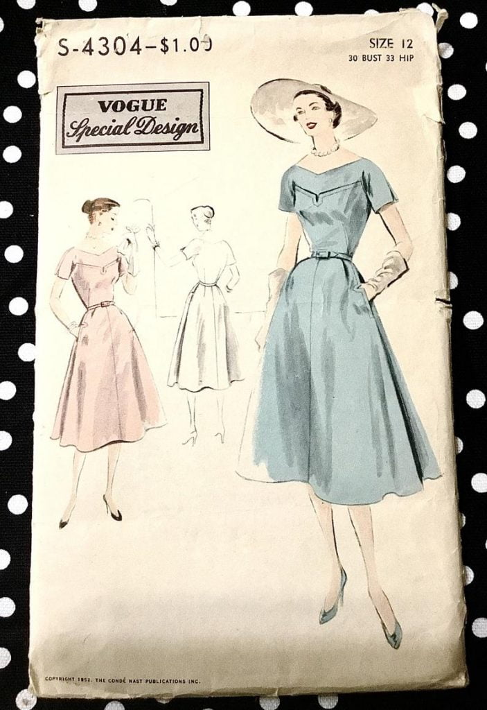 1952 Vogue Special Design S-4304 Sz 12 Bust 32 with Labels image 0