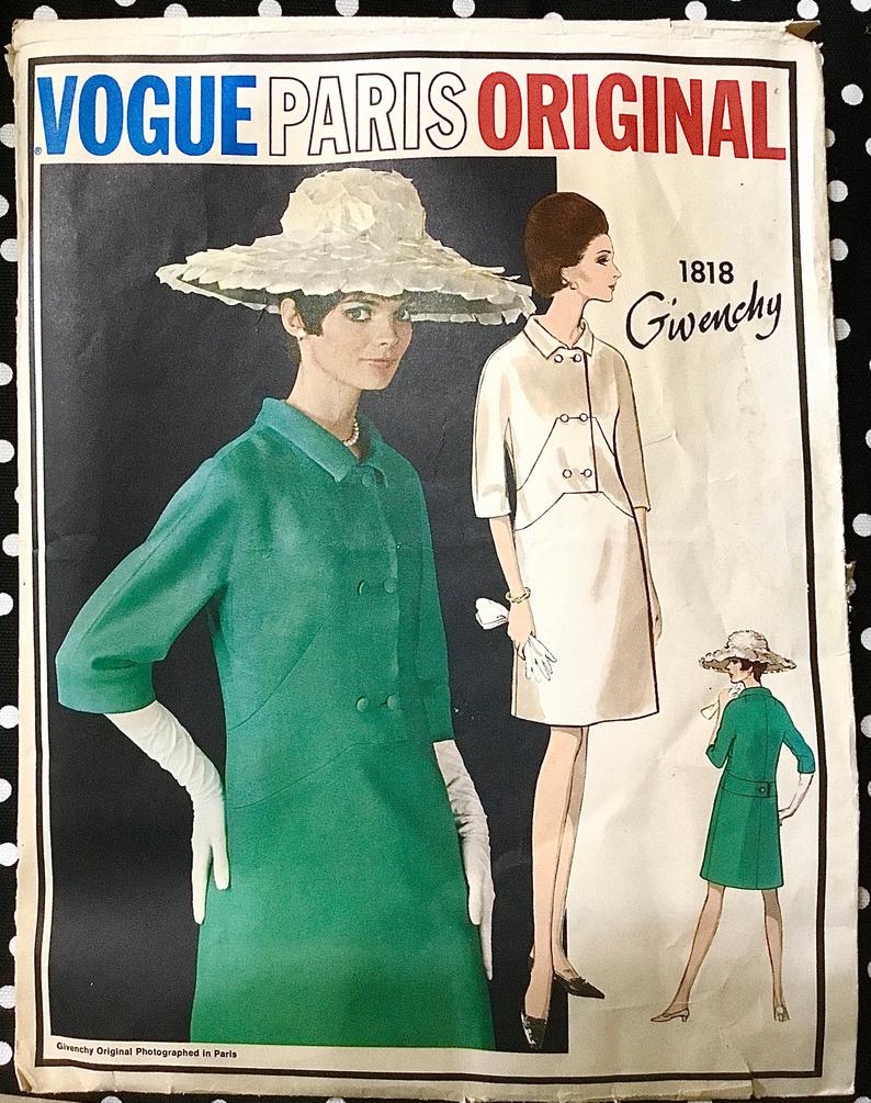 1960s Vogue Paris Original No. 181 Givenchy Design with Labels image 0