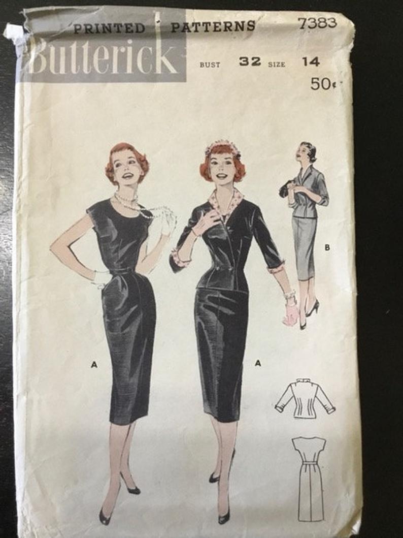 1950s sheath dress