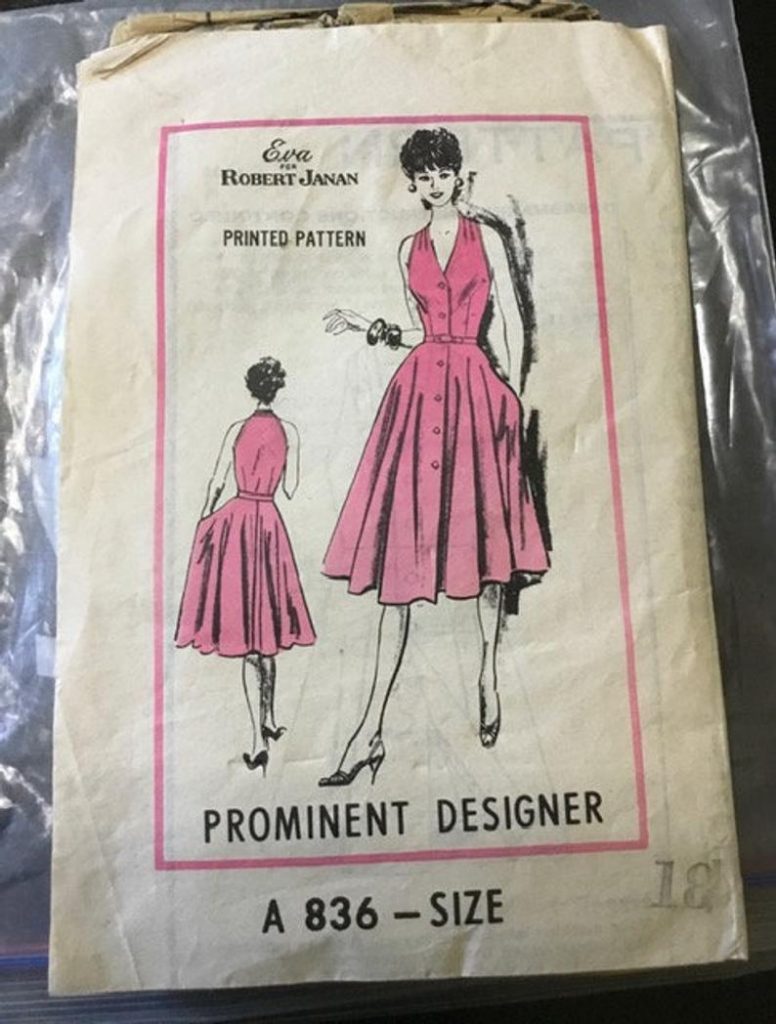 1960s Eva for Robert Janan Designer Pattern Size 18 image 0