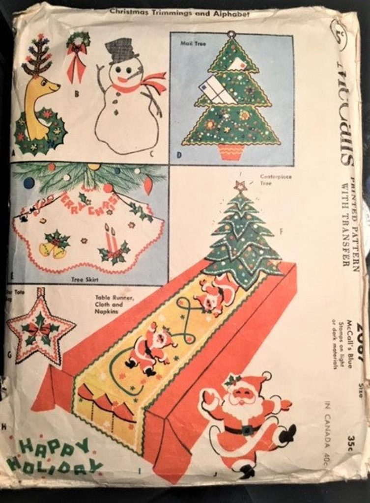 1956 McCalls Christmas Trimmings and Alphabet image 0