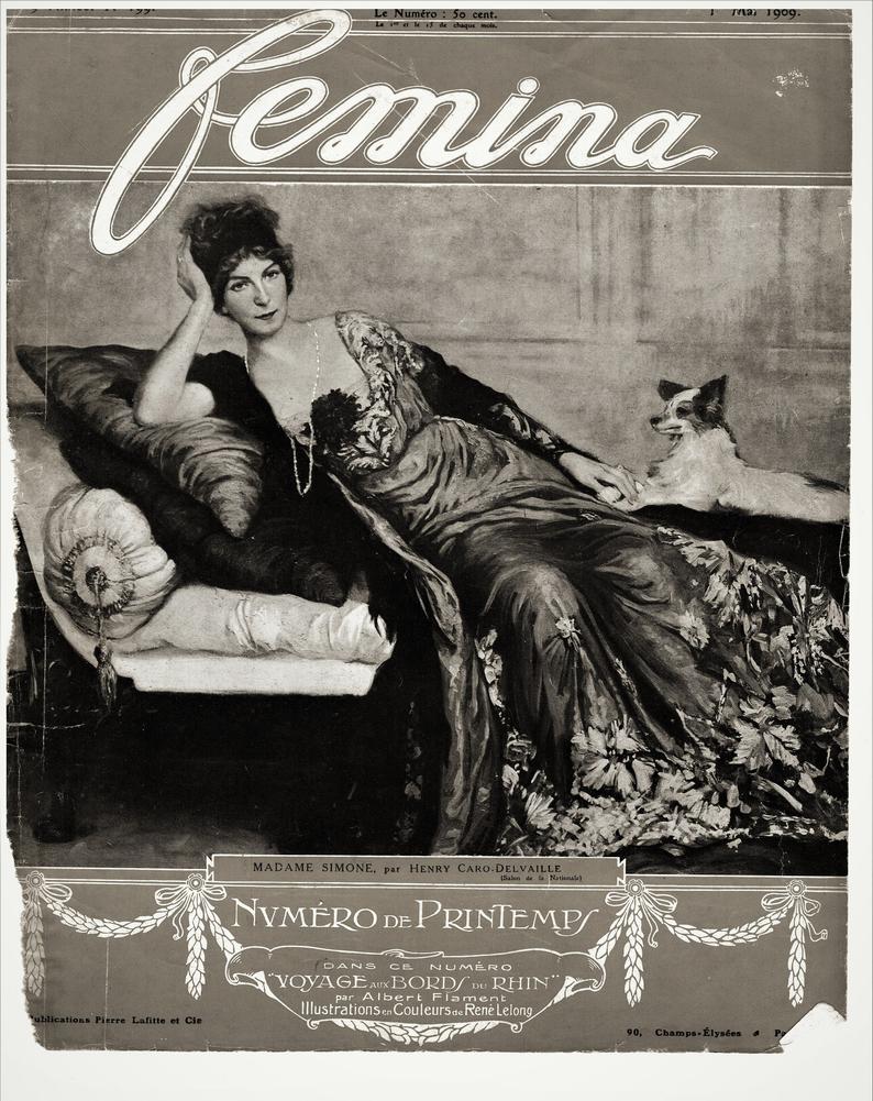 1909 Femina May French Women's Magazine DIGITAL UPLOAD image 0