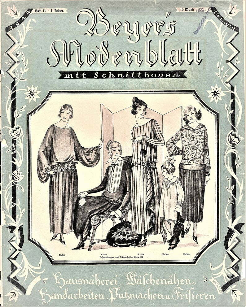 1922 Beyers Modenwelt Book 11 DIGITAL UPLOAD image 0