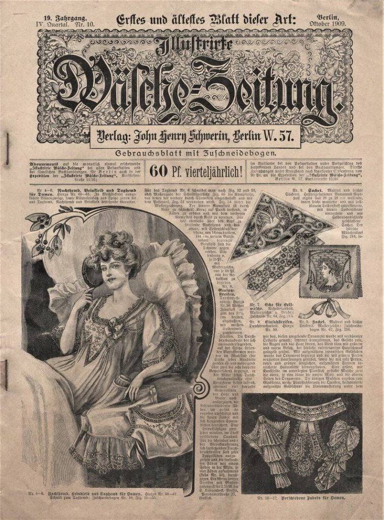 1910 Illustrierte Wasche Zeitung Book 10 DIGITAL UPLOAD image 0