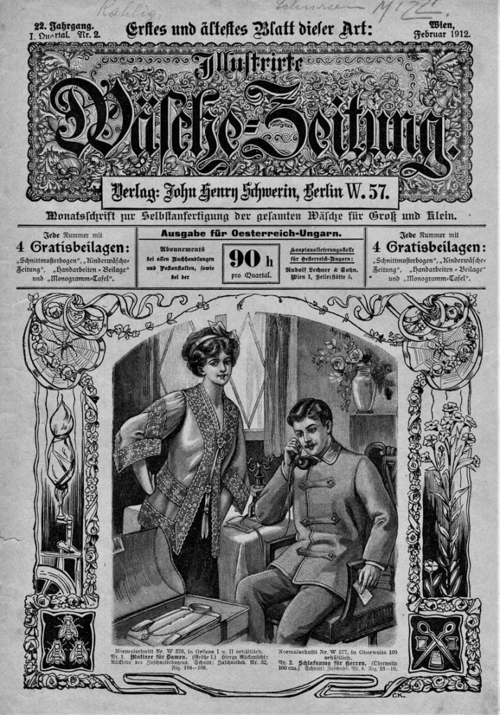 1912 Illustrierte Wasche Zeitung Book 2 DIGITAL UPLOAD image 0