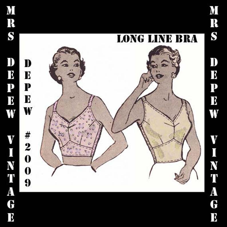 Vintage Sewing Pattern 1950's  Ladies' Long Line Full image 0