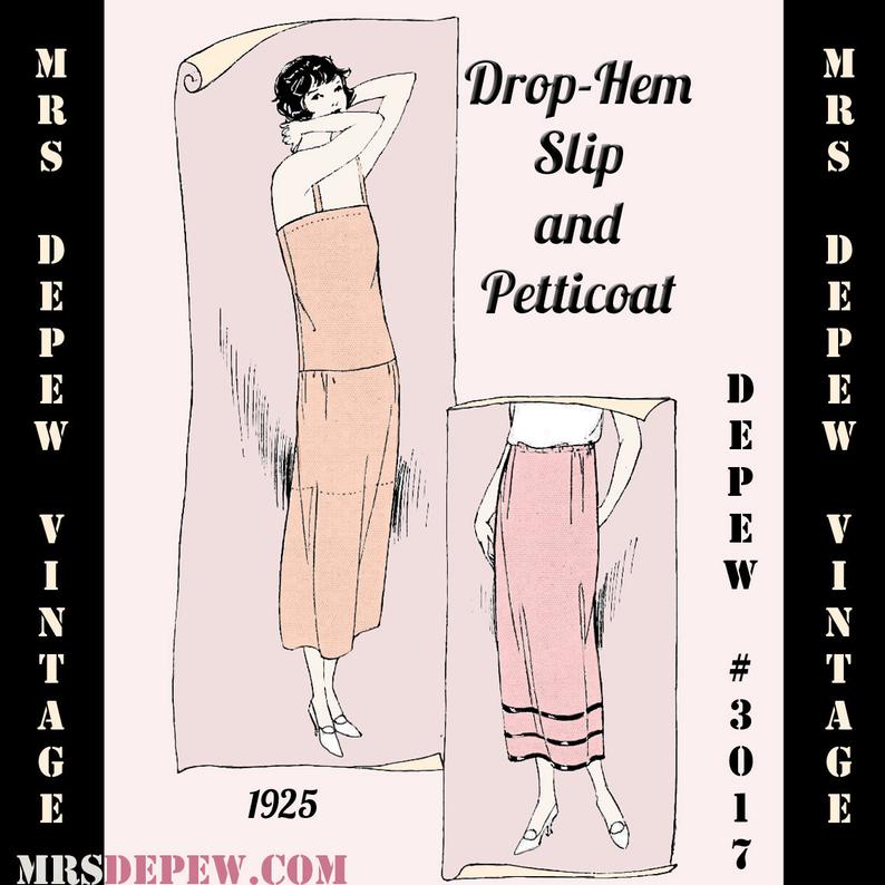 Vintage Sewing Pattern Instructions 1920's Flapper Slip image 0