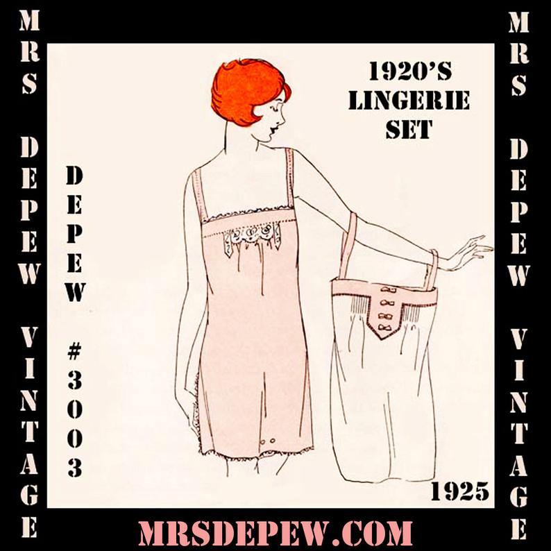 Vintage Sewing Pattern Instructions 1920's Flapper Basic image 0