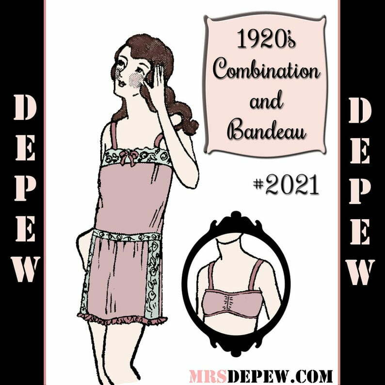 Vintage Sewing Pattern 1920's Flapper Combination Teddy image 0