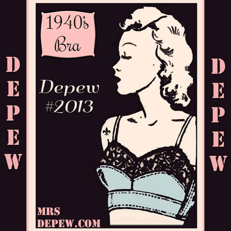 Vintage Sewing Pattern Ladies 1940's French Bra Digital image 0