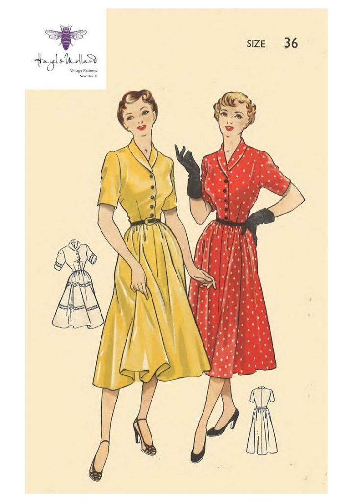 Vintage 1940's/50s Sewing Pattern: Two Pretty Tea Dress image 0