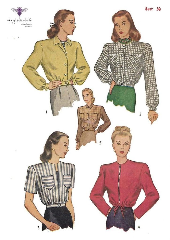 Vintage 1940's Sewing Pattern Land Girl Lumber Jacket image 0