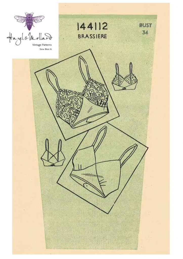 Vintage 1940's Sewing Pattern: Women's Brassier Bra image 0