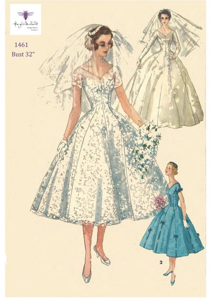 Vintage 1950's Sewing Pattern: Grace Kelly Wedding Gown image 0