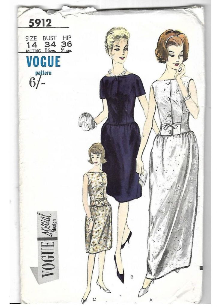 Original Vintage 1960's Sewing Pattern Vogue Special image 0