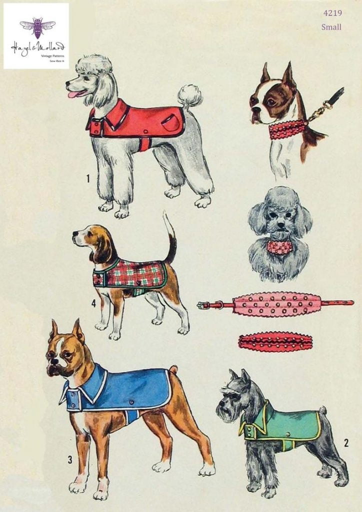 Vintage 1960's Sewing Pattern: SMALL Dog Vintage Coat & image 0