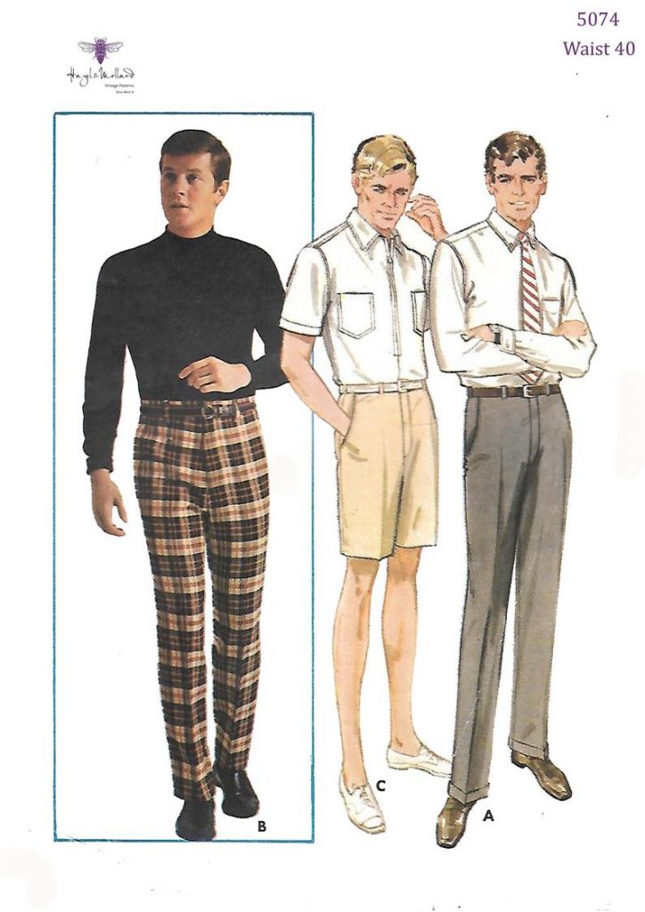 Vintage 1960's Sewing Pattern Men's Slacks Pants image 0