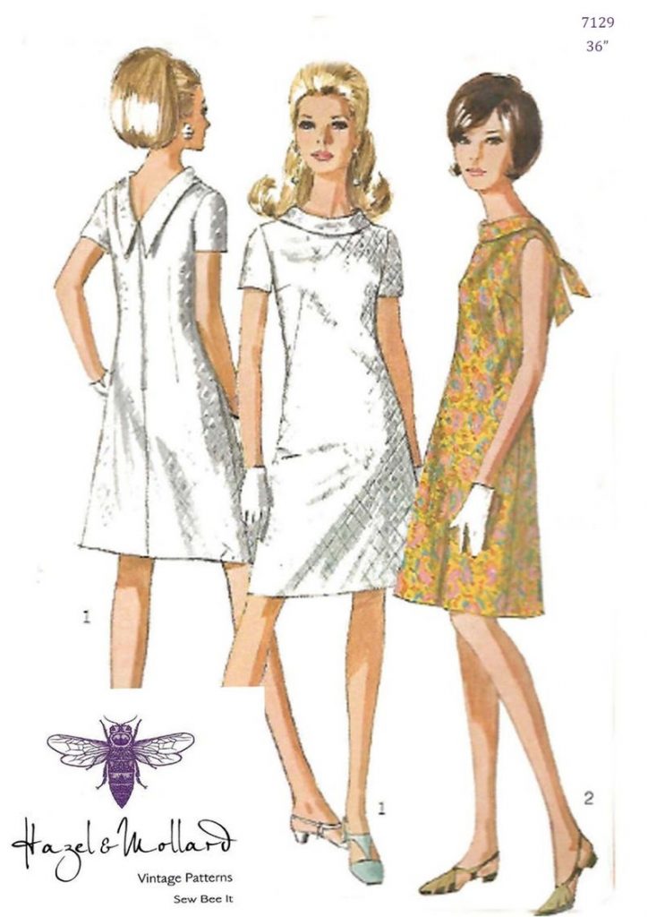 Vintage 1960's Sewing Pattern:  A-Line V-Back Jiffy image 0