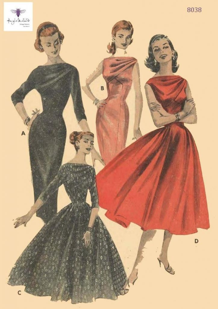Vintage 1950's Sewing Pattern Starlet Rockabilly Draped image 0