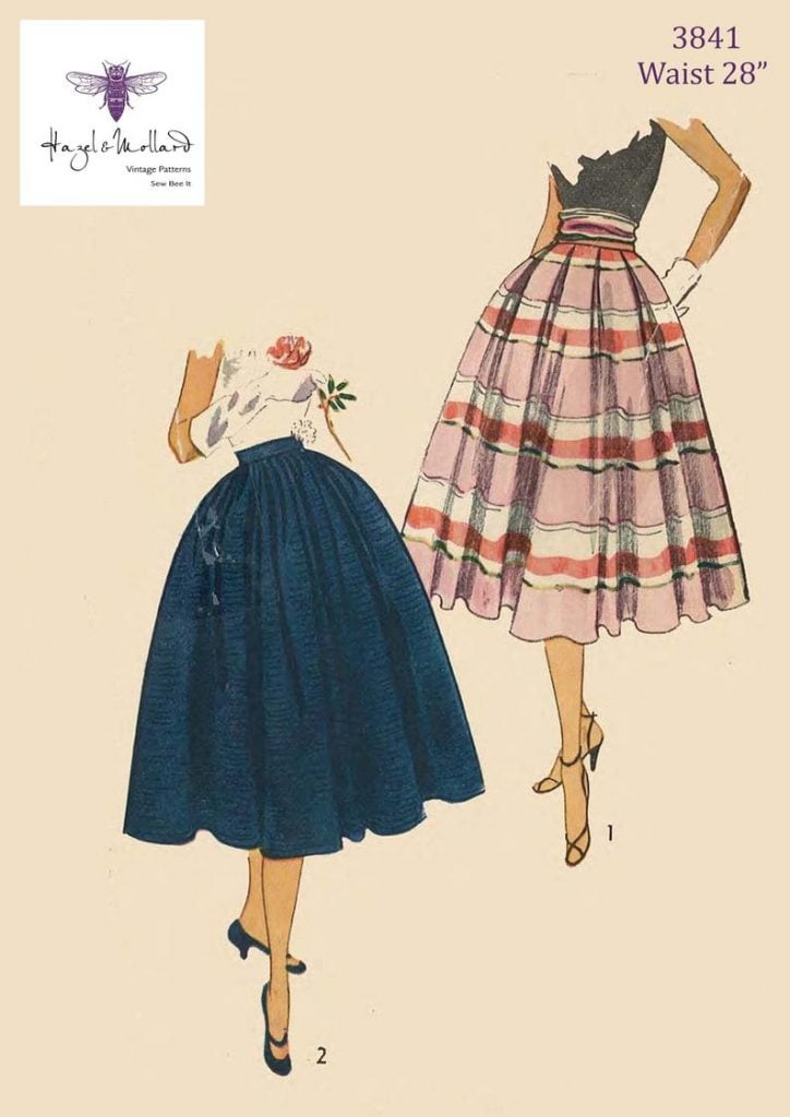 Vintage 1950's Sewing Pattern: Rockabilly Full Skirt & image 0