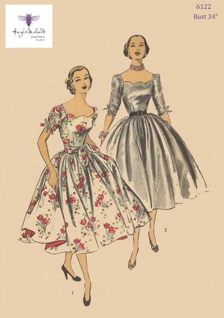 Vintage 1950's Sewing Pattern: Evening Dress with image 0