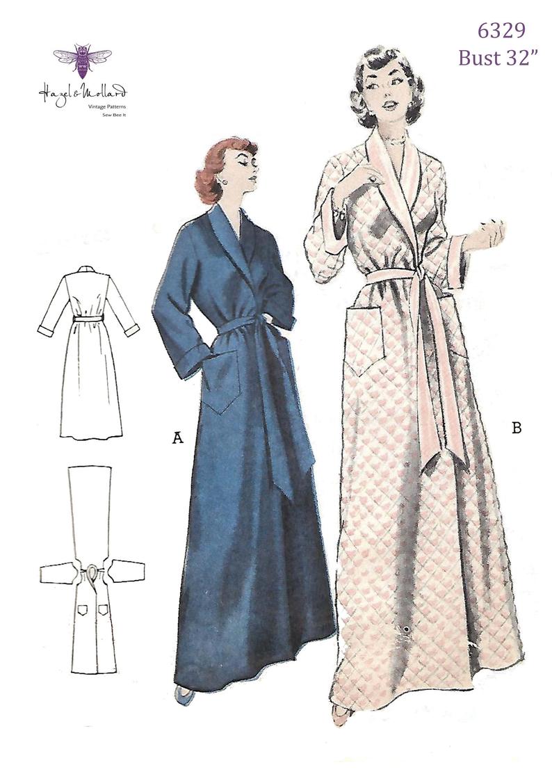 1950 dressing gown