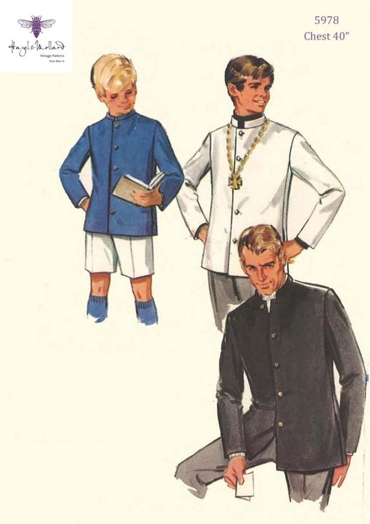 Vintage 1960's Sewing Pattern:  Men's Nehru Jacket  image 0