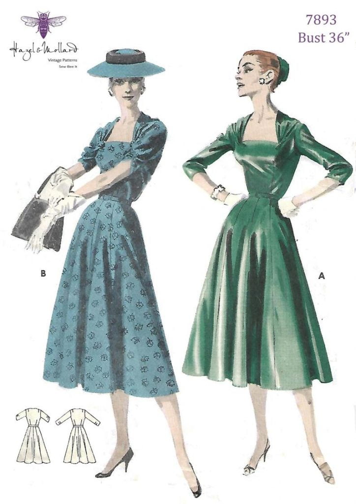 Vintage 1950's Sewing Pattern Rockabilly Versatile Square image 0