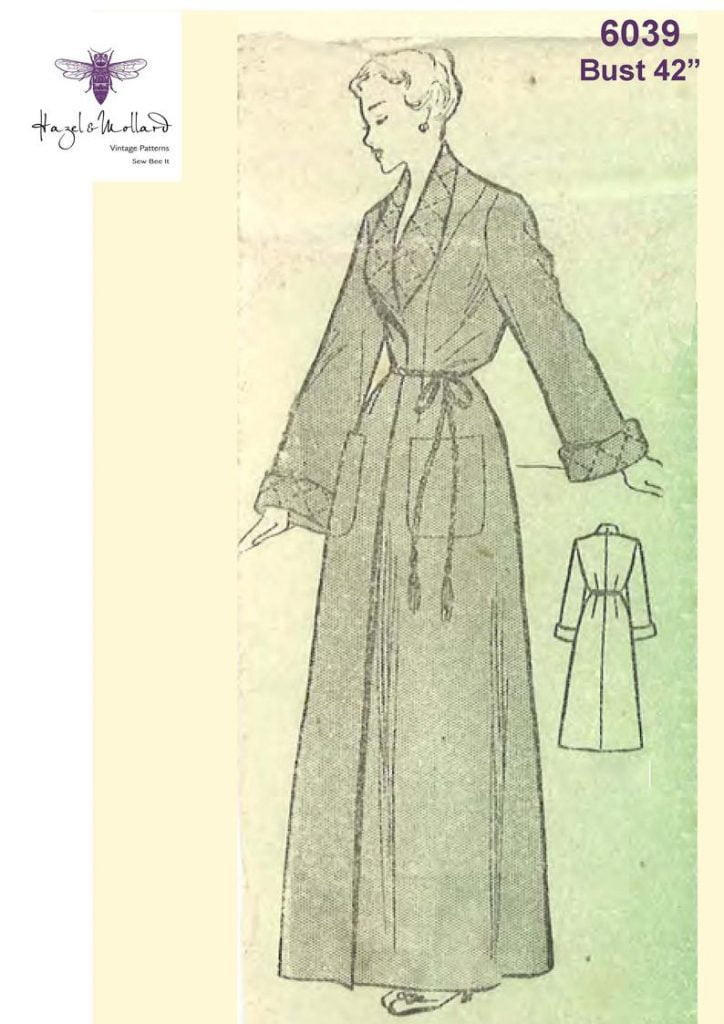 1940's Vintage Sewing Pattern Women's Dressing Gown image 0